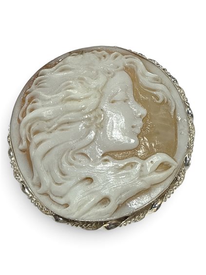 Broche Mandile 1922 Mujer Cammei  in Plata Conchiglia 2MSPCM184 - 2MSPCM184
